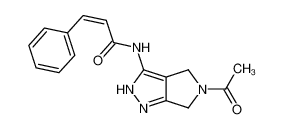 N-{5-acetyl-4,6-dihydropyrrolo[3,4-c]pyrazol-3-yl}-cis-cinnamic amide_398496-17-8
