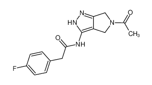 N-{5-acetyl-4,6-dihydropyrrolo[3,4-c]pyrazol-3-yl}-4-fluorophenylacetamide_398496-31-6