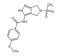 N-{5-methansulfonyl-4,6-dihydropyrrolo[3,4-c]pyrazol-3-yl}-p-anisic amide_398498-21-0
