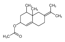 (4,4a-dimethyl-6-propan-2-ylidene-2,3,4,5,7,8-hexahydronaphthalen-2-yl) acetate_39850-93-6