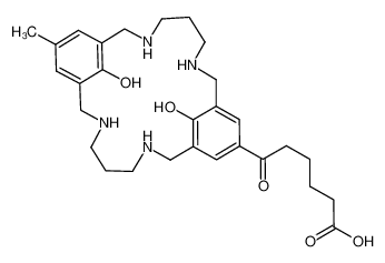 6-(25,26-dihydroxy-23-methyl-3,7,15,19-tetraazatricyclo[19.3.1.19,13]hexacosa-1(24),9,11,13(26),21(25),22-hexaen-11-yl)-6-oxohexanoic acid_398507-41-0
