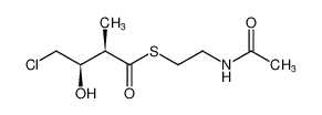 rel-S-(2-acetamidoethyl) (2R,3R)-4-chloro-3-hydroxy-2-methylbutanethioate_398518-70-2