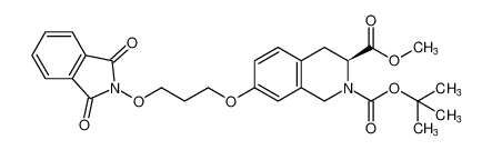 2-(tert-butyl) 3-methyl (S)-7-(3-((1,3-dioxoisoindolin-2-yl)oxy)propoxy)-3,4-dihydroisoquinoline-2,3(1H)-dicarboxylate_398522-35-5