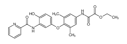 ethyl 2-((4-(4-hydroxy-3-(picolinamido)phenoxy)-3,5-dimethylphenyl)amino)-2-oxoacetate_398523-93-8