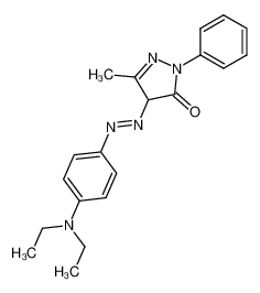 4-((4-(diethylamino)phenyl)diazenyl)-3-methyl-1-phenyl-1H-pyrazol-5(4H)-one_39868-95-6