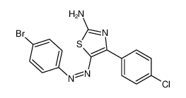 4-bromo-N-[(Z)-[4-(4-chlorophenyl)-2-imino-1,3-thiazol-5-ylidene]amino]aniline_39874-97-0