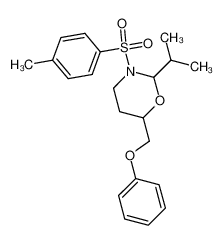 2-isopropyl-6-phenoxymethyl-3-(toluene-4-sulfonyl)-[1,3]oxazinane_39883-21-1