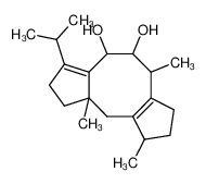 3-Isopropyl-6,9,10a-trimethyl-1,2,4,5,6,7,8,9,10,10a-decahydro-dicyclopenta[a,d]cyclooctene-4,5-diol_39892-51-8