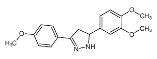 5-(3,4-dimethoxyphenyl)-3-(4-methoxyphenyl)-4,5-dihydro-1H-pyrazole_399031-93-7
