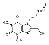 8-ethyl-7-(2-isothiocyanato-ethyl)-1,3-dimethyl-3,7-dihydro-purine-2,6-dione_39908-26-4