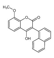 4-hydroxy-8-methoxy-3-naphthalen-1-yl-chromen-2-one_39923-44-9