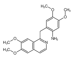 2-[(6,7-dimethoxyisoquinolin-1-yl)methyl]-4,5-dimethoxyaniline_39945-32-9