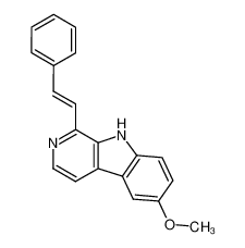 6-Methoxy-1-((E)-styryl)-9H-β-carboline_3995-26-4