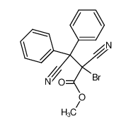2-bromo-2,3-dicyano-3,3-diphenyl-propionic acid methyl ester_39950-39-5