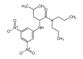 (R)-2-((3,5-dinitrophenyl)amino)-4-methyl-N,N-dipropylpentanamide_399558-01-1