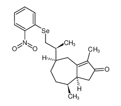 (11S)-12-o-nitrophenylselenyl-1,7,10αH-guai-4-en-3-one_399572-78-2