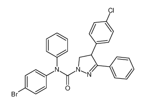 N-(4-bromophenyl)-4-(4-chlorophenyl)-N,3-diphenyl-4,5-dihydro-1H-pyrazole-1-carboxamide_399588-64-8