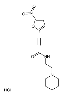 3-(5-Nitro-furan-2-yl)-propynoic acid (2-piperidin-1-yl-ethyl)-amide; hydrochloride_39965-48-5