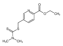 5-(dimethylthiocarbamoylsulfanyl-methyl)-pyridine-2-carboxylic acid ethyl ester_39977-49-6