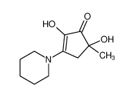 2,5-dihydroxy-5-methyl-3-(piperidin-1-yl)cyclopent-2-en-1-one_39994-32-6