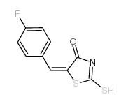 (5E)-5-(4-Fluorobenzylidene)-2-mercapto-1,3-thiazol-4(5H)-one_402-93-7