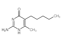 2-amino-6-methyl-5-pentyl-1H-pyrimidin-4-one_4038-46-4