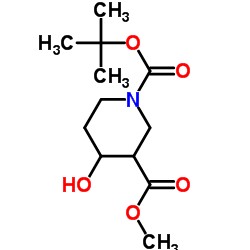 Methyl N-Boc-4-hydroxypiperidine-3-carboxylate_406212-51-9