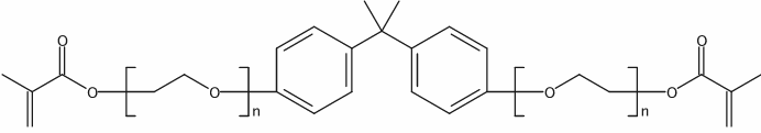 2,2-Propanediylbis(4,1-phenyleneoxy-2,1-ethanediyl) bis(2-methyla crylate)_41637-38-1