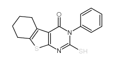 3-phenyl-2-sulfanylidene-5,6,7,8-tetrahydro-1H-[1]benzothiolo[2,3-d]pyrimidin-4-one_42076-13-1