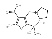 5-tert-butyl-2-methyl-4-(pyrrolidin-1-ylmethyl)furan-3-carboxylic acid_435341-86-9
