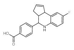 4-(8-fluoro-3a,4,5,9b-tetrahydro-3H-cyclopenta[c]quinolin-4-yl)benzoic acid_436811-07-3
