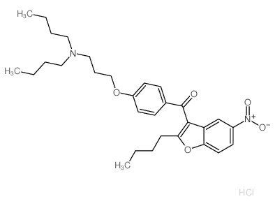 (2-butyl-5-nitro-1-benzofuran-3-yl)-[4-[3-(dibutylamino)propoxy]phenyl]methanone,hydrochloride_437651-47-3