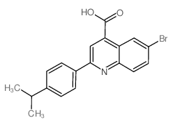 6-bromo-2-(4-propan-2-ylphenyl)quinoline-4-carboxylic acid_438531-43-2