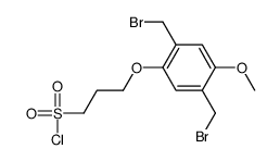 3-[2,5-bis(bromomethyl)-4-methoxyphenoxy]propane-1-sulfonyl chloride_480439-40-5