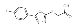 [5-(4-Fluoro-phenyl)-[1,3,4]oxadiazol-2-ylsulfanyl]-acetic acid_485334-65-4