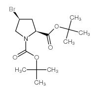 ditert-butyl (2S,4S)-4-bromopyrrolidine-1,2-dicarboxylate_487048-27-1