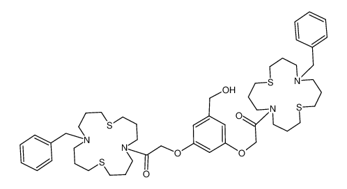 1-(13-Benzyl-1,9-dithia-5,13-diaza-cyclohexadec-5-yl)-2-{3-[2-(13-benzyl-1,9-dithia-5,13-diaza-cyclohexadec-5-yl)-2-oxo-ethoxy]-5-hydroxymethyl-phenoxy}-ethanone_492444-83-4