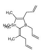 (E)-3,4-diallyl-1,1,5-trimethyl-2-(pent-4-en-2-ylidene)-2,3-dihydro-1H-1,3-stannaborole_492472-67-0