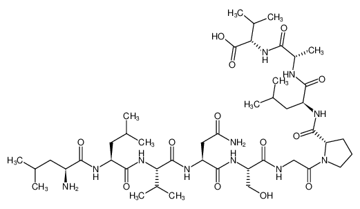 L-leucyl-L-leucyl-L-valyl-L-asparaginyl-L-serylglycyl-L-prolyl-L-leucyl-L-alanyl-L-valine_492996-06-2