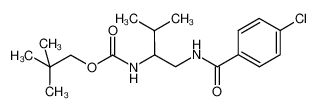 neopentyl (1-(4-chlorobenzamido)-3-methylbutan-2-yl)carbamate_493006-83-0