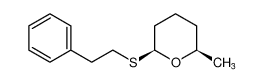 rel-(2R,6S)-2-methyl-6-(phenethylthio)tetrahydro-2H-pyran_493021-22-0