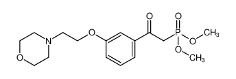 dimethyl (2-(3-(2-morpholinoethoxy)phenyl)-2-oxoethyl)phosphonate_493035-38-4