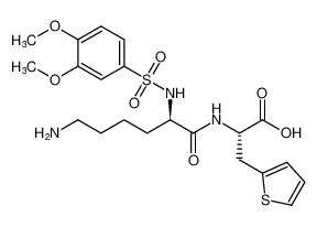 L-Alanine, N2-[(3,4-dimethoxyphenyl)sulfonyl]-D-lysyl-3-(2-thienyl)-_493044-62-5