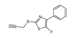 5-fluoro-4-phenyl-2-propargylthiothiazole_493046-74-5