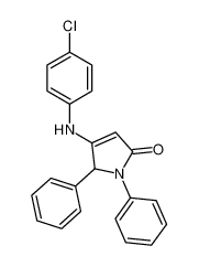 2H-Pyrrol-2-one, 4-[(4-chlorophenyl)amino]-1,5-dihydro-1,5-diphenyl-_494201-81-9