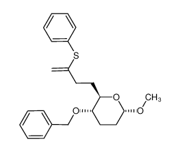 (2R,3S,6S)-3-(benzyloxy)-6-methoxy-2-[3-(phenylthio)but-3-enyl]tetrahydro-2H-pyran_494211-93-7
