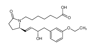 (15α,13E)-9-oxo-15-hydroxy-16-(3-ethoxyphenyl)-17,18,19,20-tetranor-8-azaprost-13-enoic acid_494221-97-5