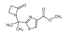 methyl 2-(2-(2-oxoazetidin-1-yl)propan-2-yl)thiazole-4-carboxylate_494771-05-0
