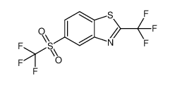 Benzothiazole, 2-(trifluoromethyl)-5-[(trifluoromethyl)sulfonyl]-_494775-57-4