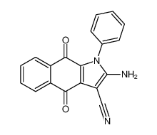2-amino-4,9-dioxo-1-phenyl-4,9-dihydro-1H-benzo[f]indole-3-carbonitrile_494825-46-6